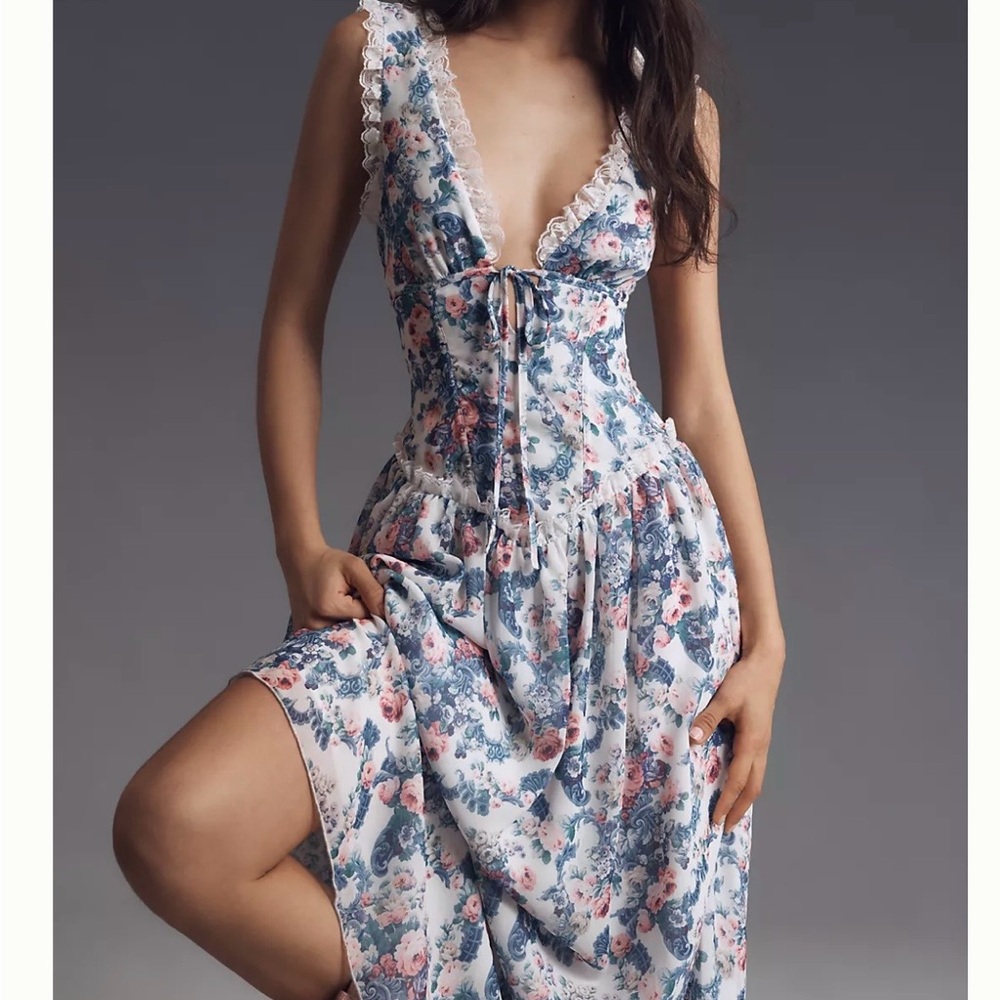 For Love And Lemons Floral Audrey Maxi Dress - Picture 9 of 13